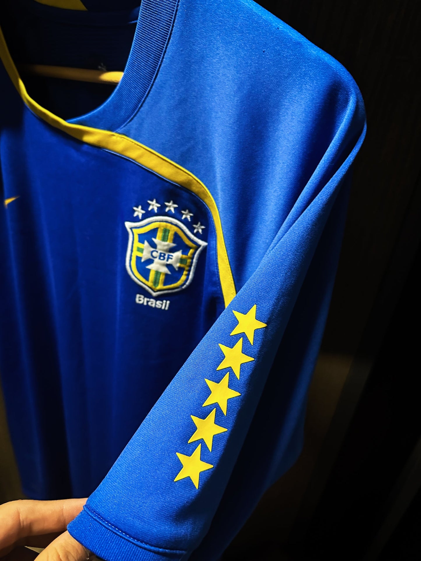 Brazil 2008/2009 Blue Training Top – Size L – Nike Shirt (MPN: 258955-493)