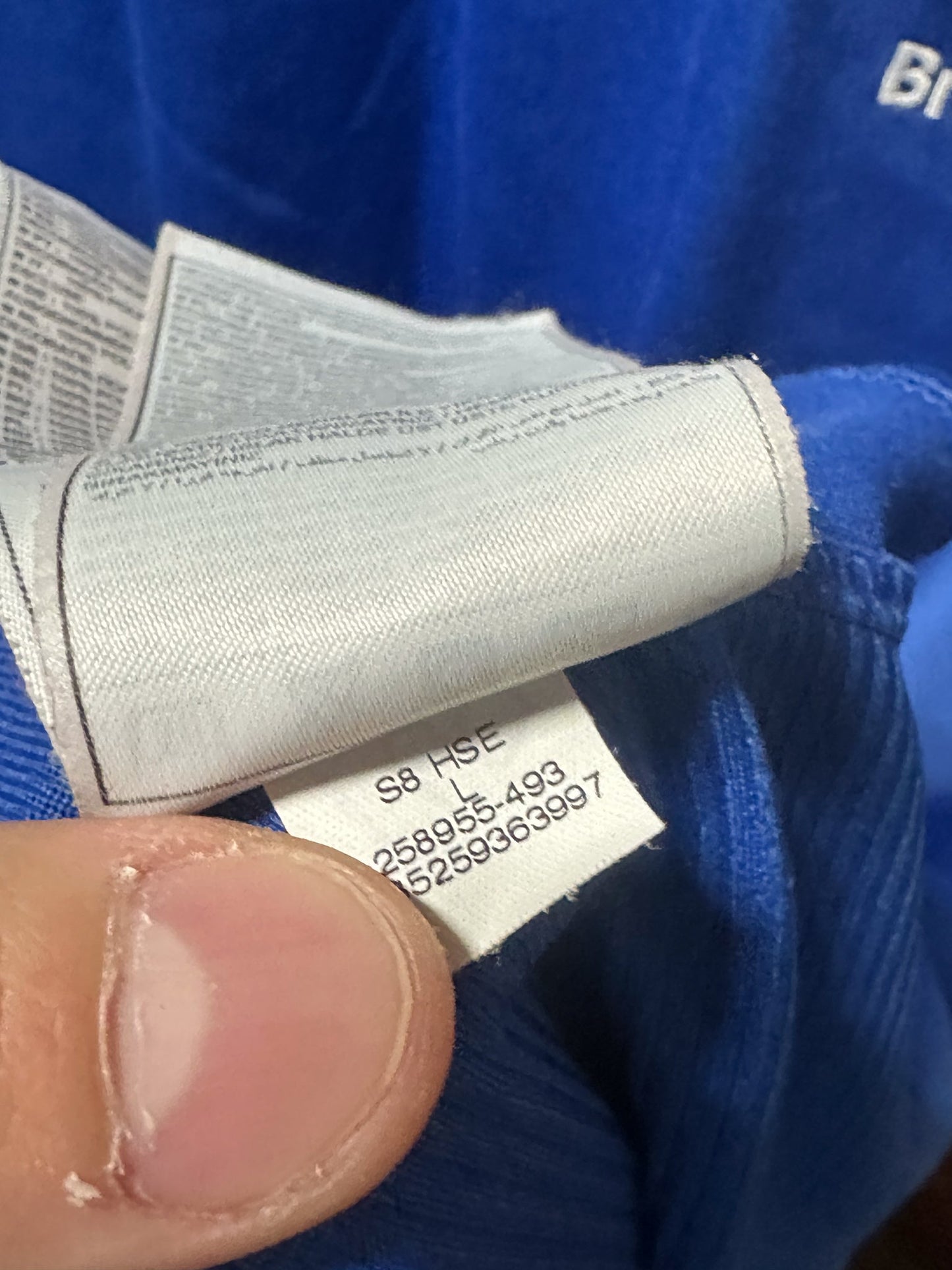 Brazil 2008/2009 Blue Training Top – Size L – Nike Shirt (MPN: 258955-493)