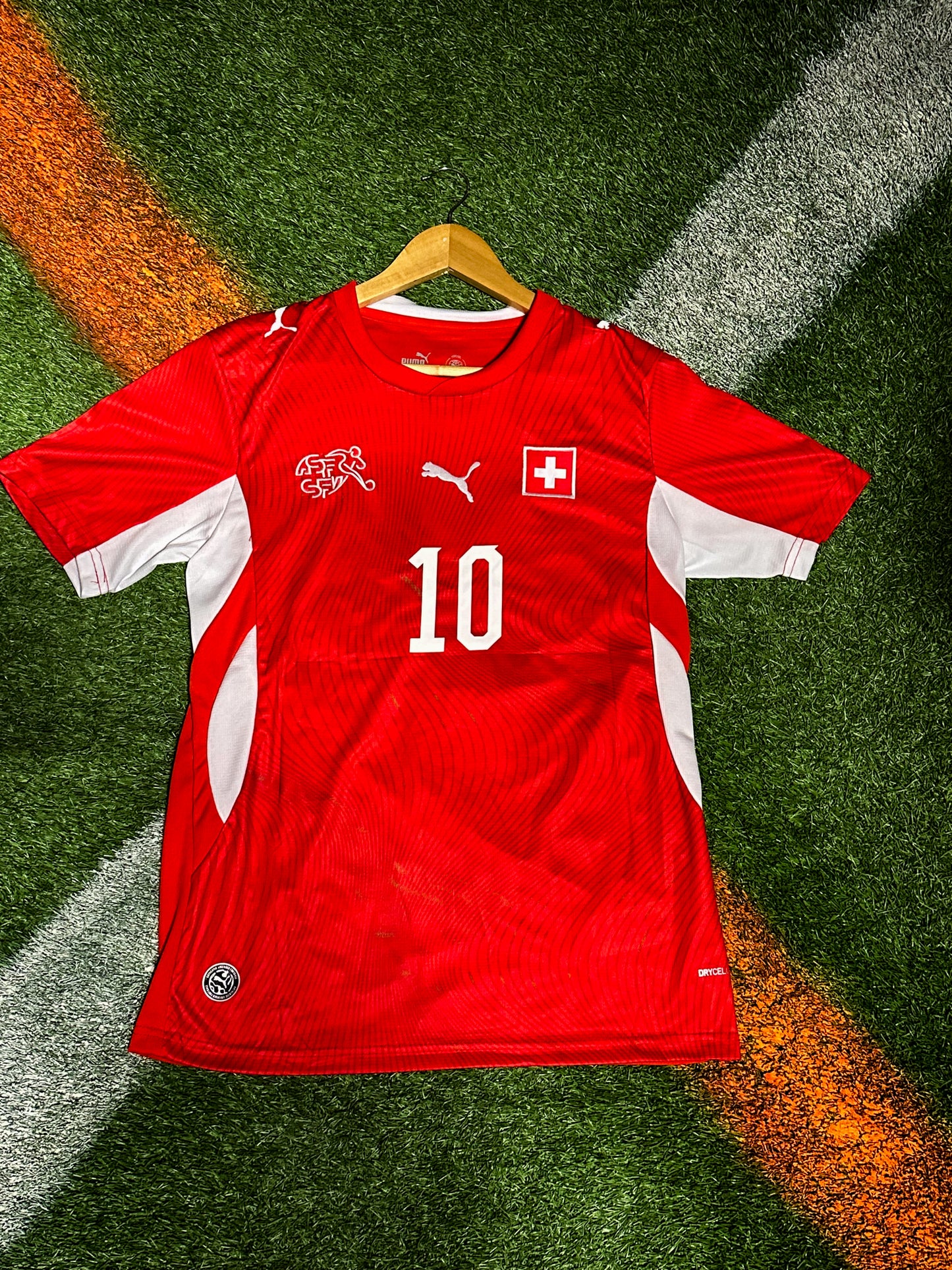 Switzerland 2026 Home Jersey – Granit Xhaka 10- World Cup Red National Team Kit