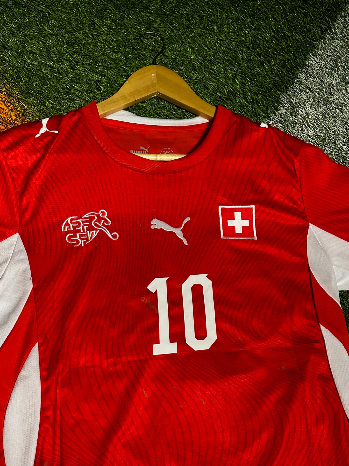 Switzerland 2026 Home Jersey – Granit Xhaka 10- World Cup Red National Team Kit