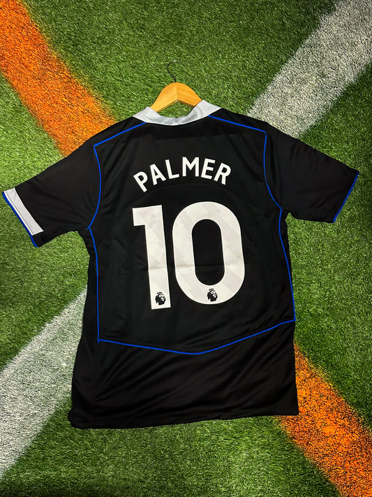 Chelsea 2025–26 Third Jersey – Black & Game Royal – Total 90 Anniversary Edition