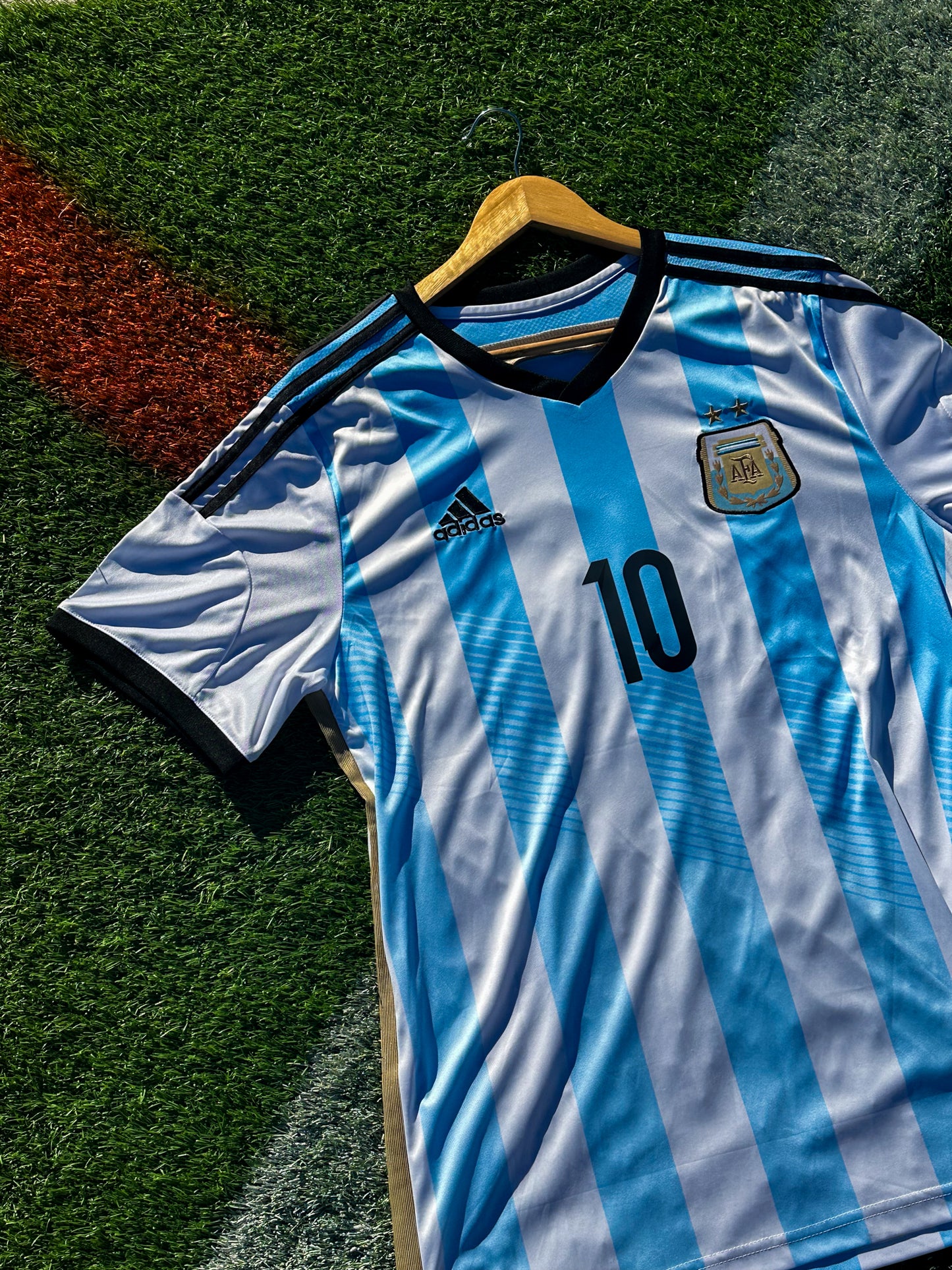 Argentina 2014 Home Messi #10 Vintage Adidas Soccer Jersey – Retro World Cup Edition