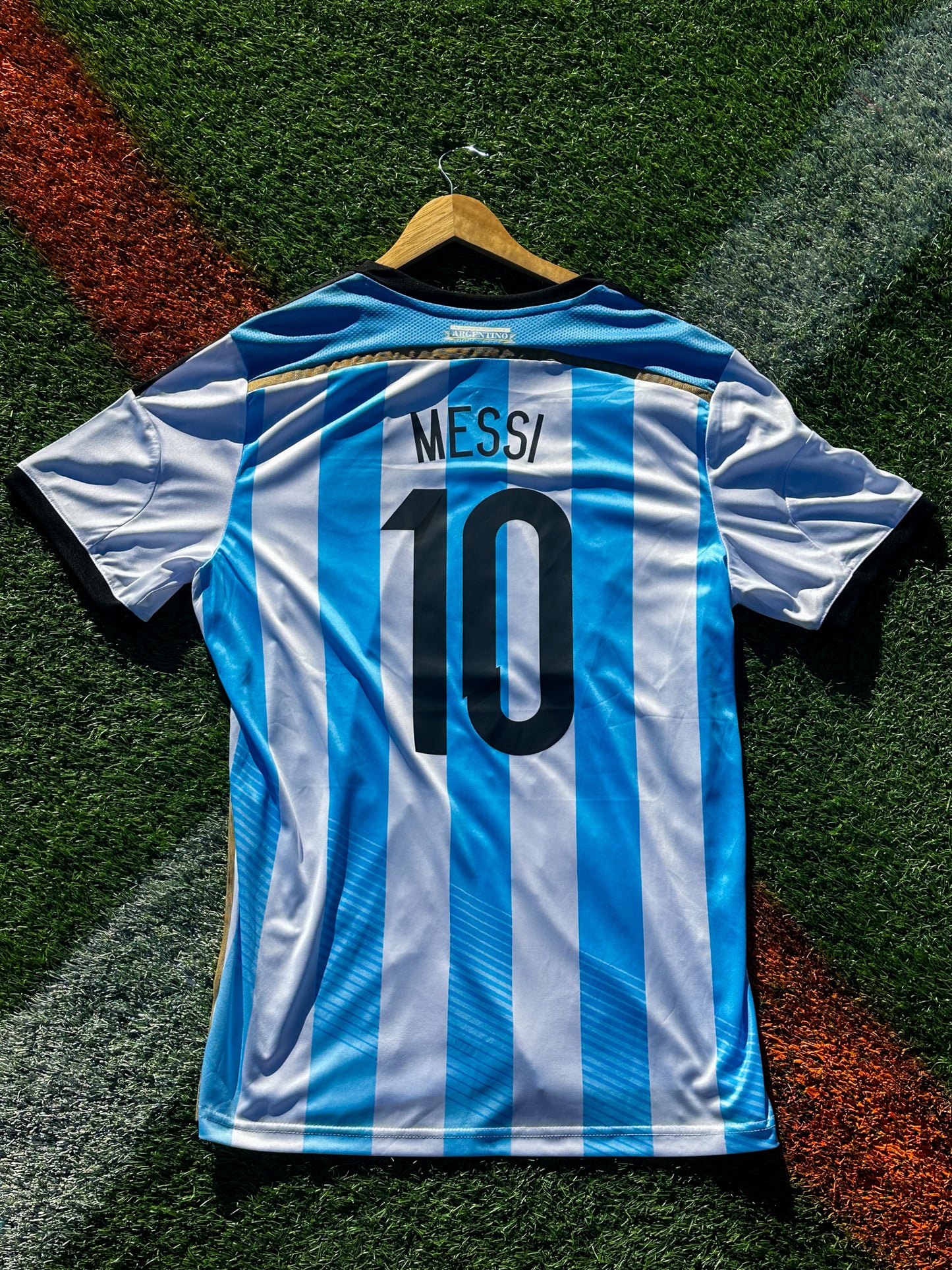 Argentina 2014 Home Messi #10 Vintage Adidas Soccer Jersey – Retro World Cup Edition