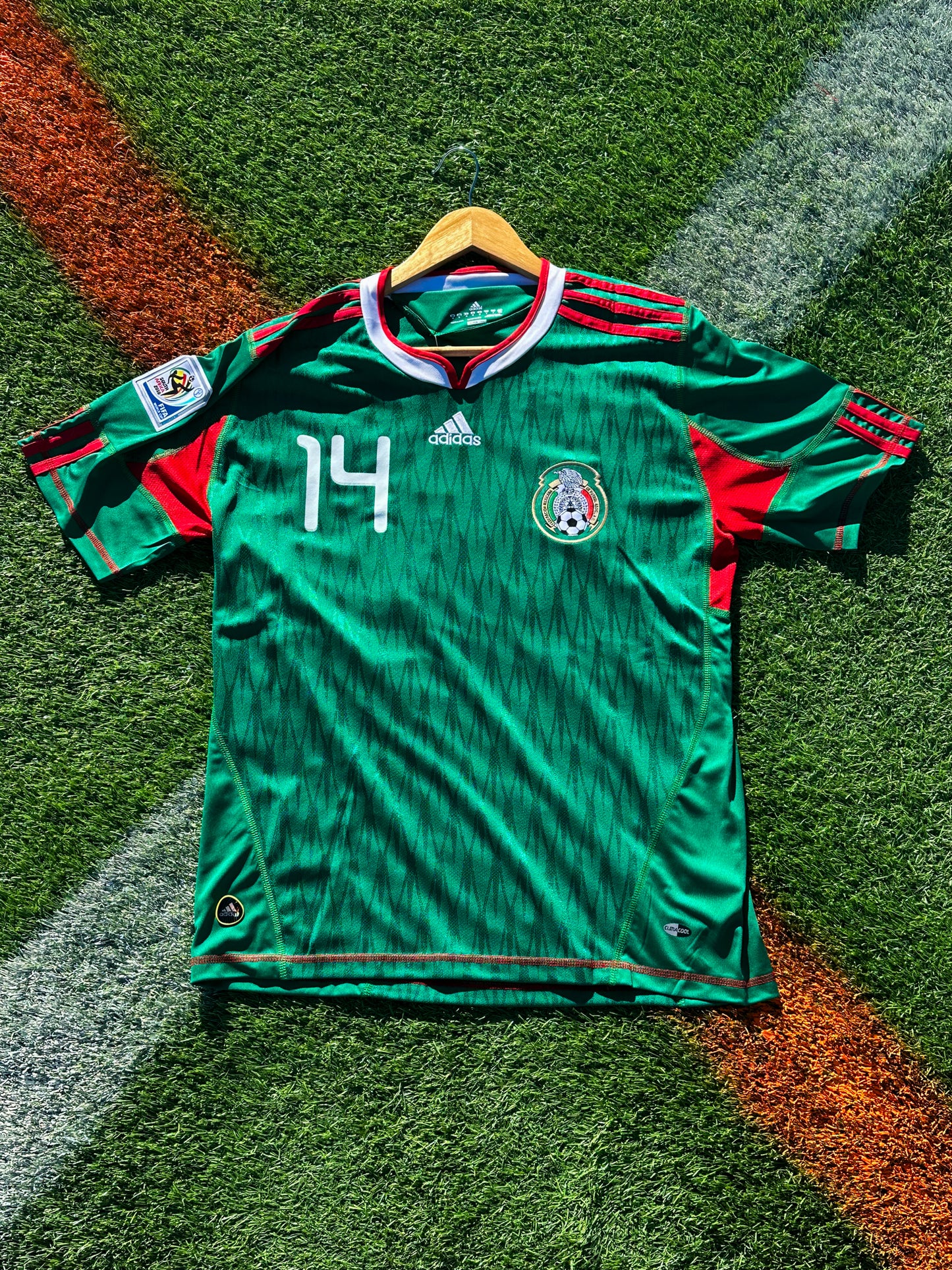 Mexico 2010 Home Jersey – Chicharito 14- Classic Green World Cup Kit