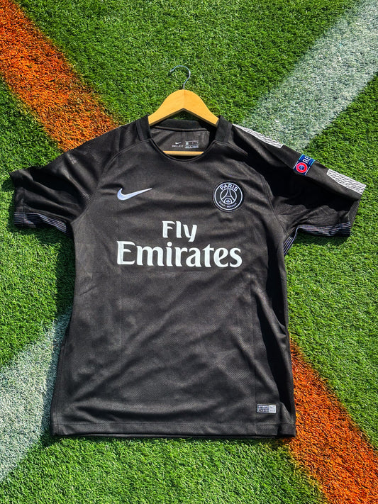 Paris Saint-Germain 2017/2018 Third Jersey – Black Fly Emirates Champions League Edition