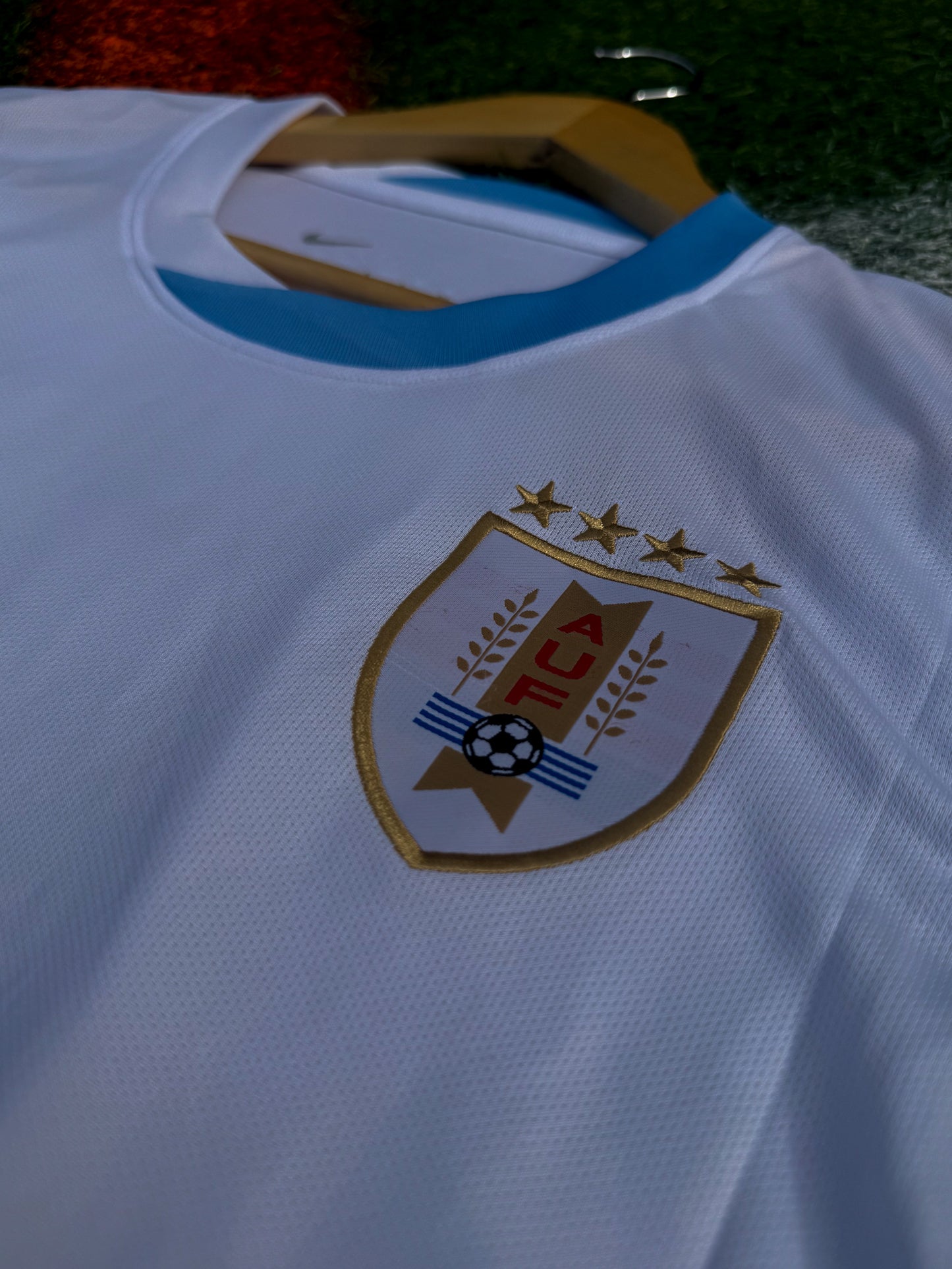 Uruguay 2024 Away Valverde #15 Copa America Nike Jersey – White Blue Heritage Kit