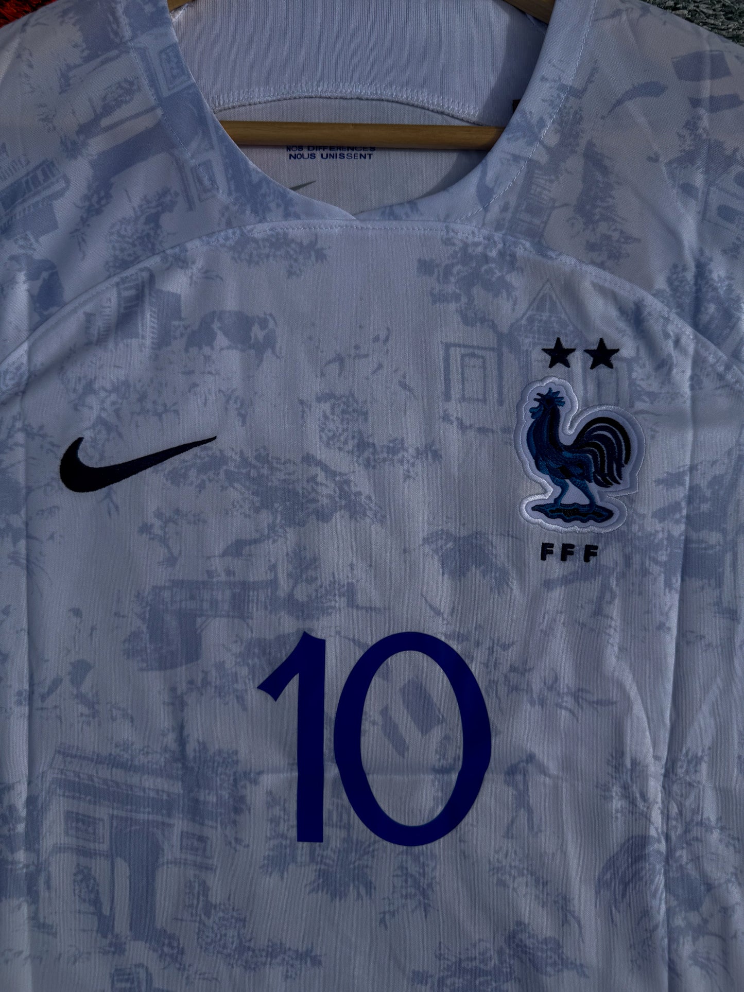 France 2022/2023 Away Jersey – Kylian Mbappé 10- World Cup White Kit