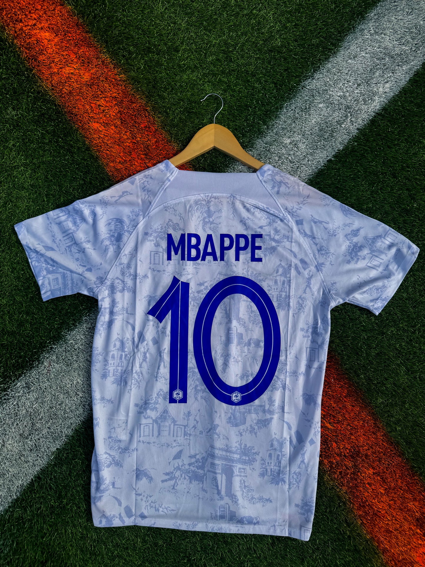 France 2022/2023 Away Jersey – Kylian Mbappé 10- World Cup White Kit