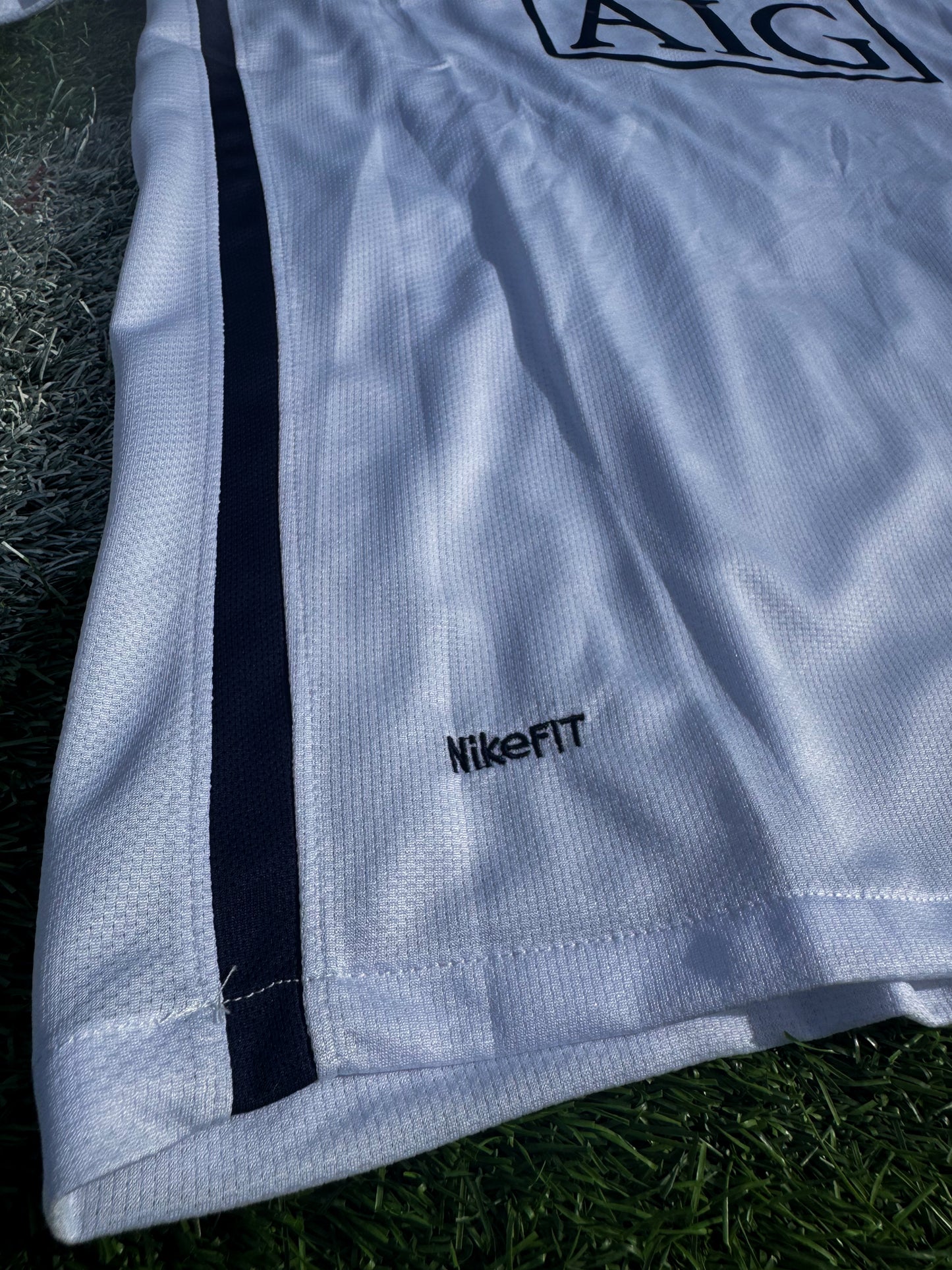 Manchester United 2007–2008 Third Jersey Ronaldo #7 – Blue AIG Vintage Nike Football Shirt