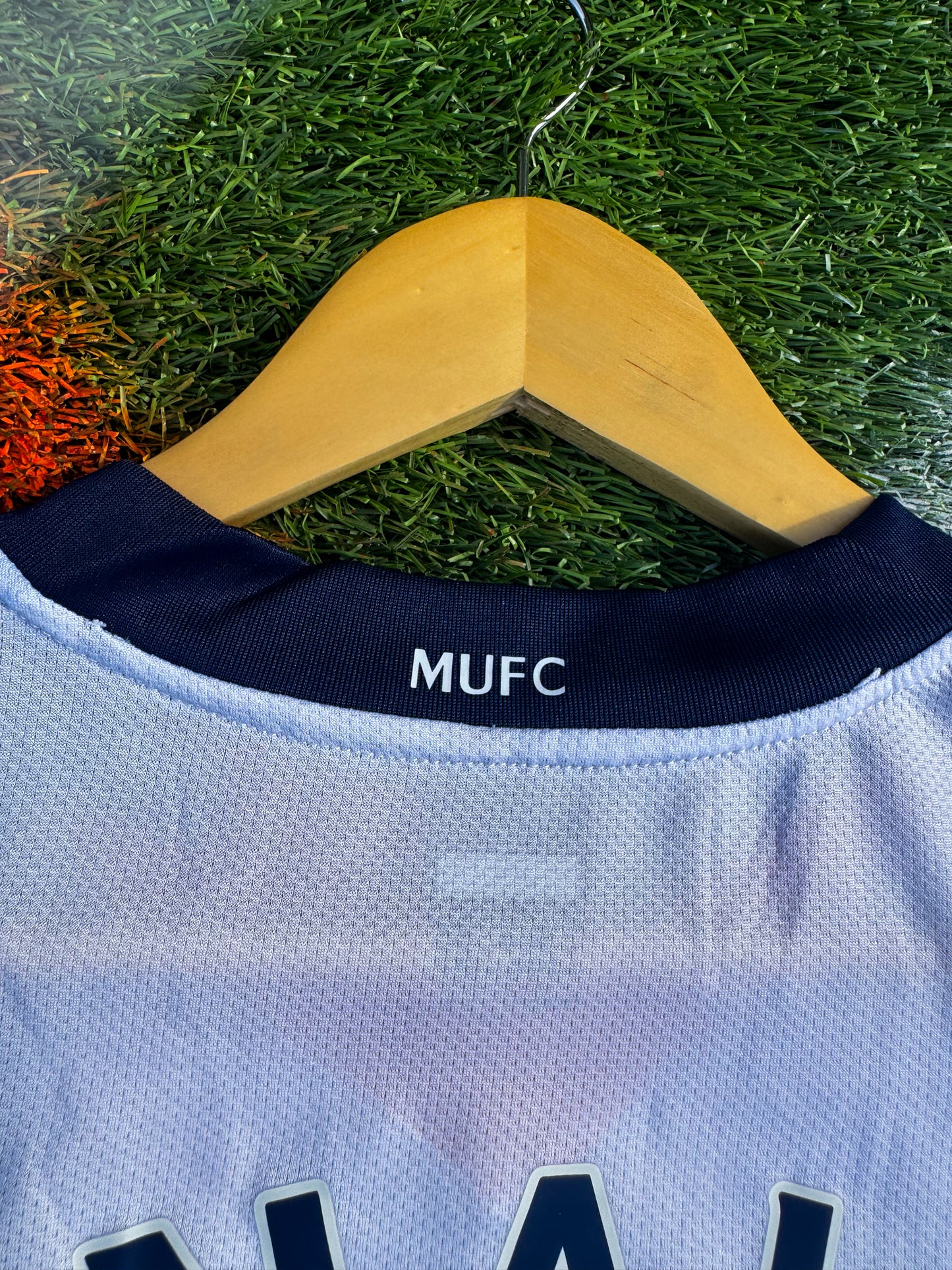 Manchester United 2007–2008 Third Jersey Ronaldo #7 – Blue AIG Vintage Nike Football Shirt