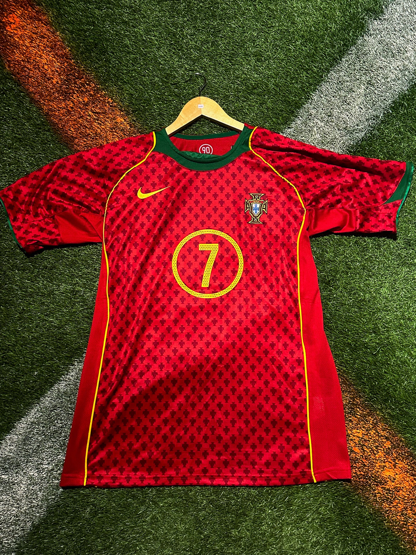 Portugal 2004 Home C. Ronaldo #7 Vintage Euro Cup Final Soccer Jersey – Iconic Nike Kit from the Rise of a Legend