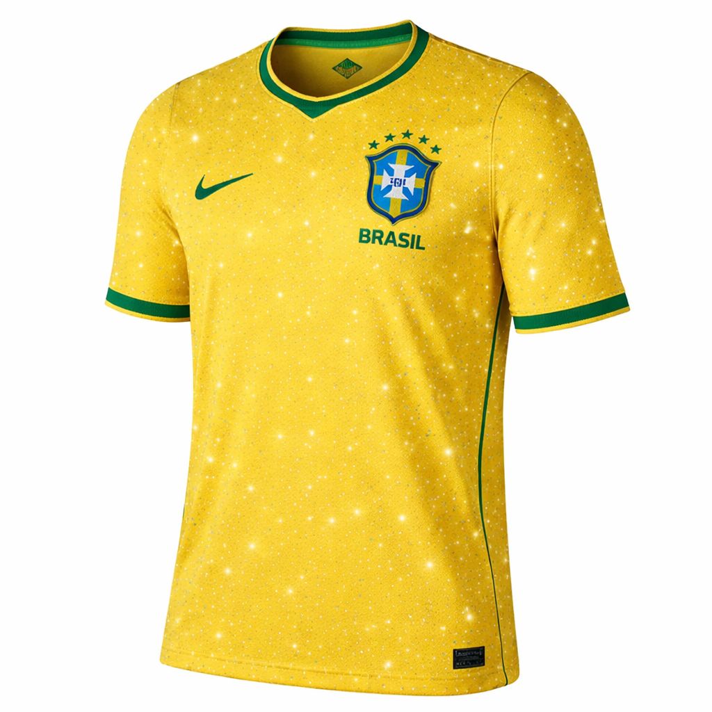 Brazil 2026 Home con Cristales para Damas- World Cup 2026- Cubiertas de brillos con cristales en toda la prenda