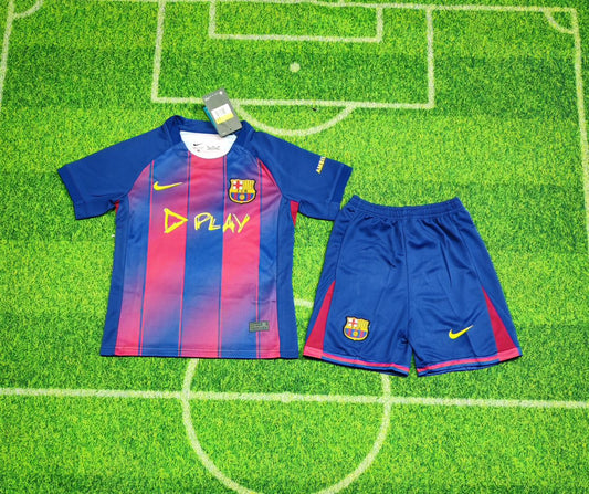 FC Barcelona 2025-2026 Kids Mini Kit – Spotify x Ed Sheeran "PLAY" El Clásico Edition