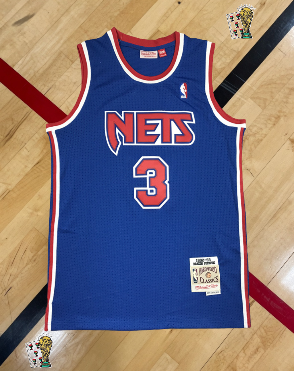 New Jersey Nets 1992-93 Home Jersey – Petrovic Throwback Edition