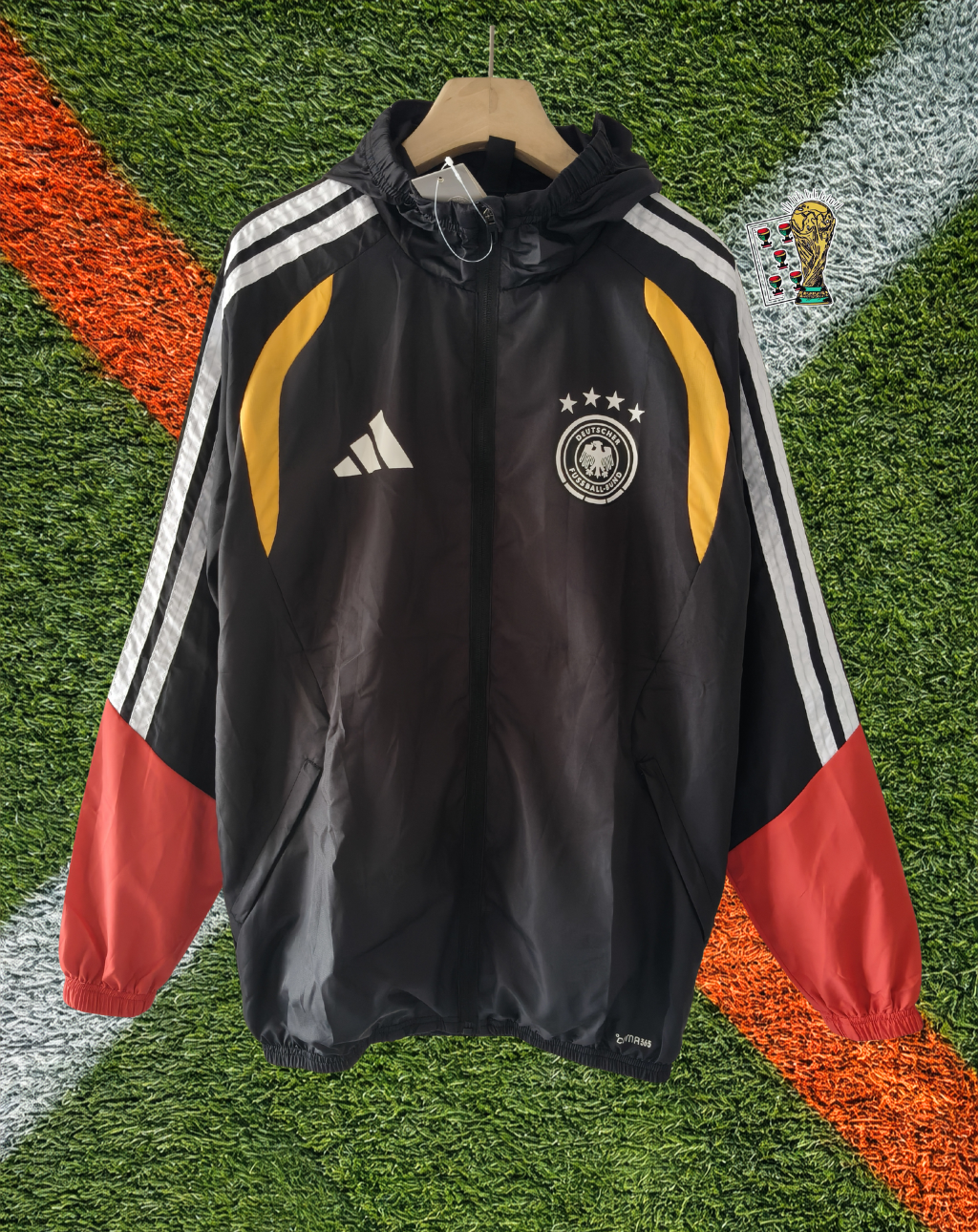 Germany 2010s Windbreaker – Die Mannschaft Black Hooded Edition