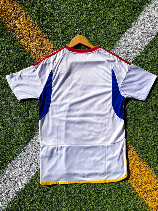 Back view of the all-white 2024 Venezuela away kit