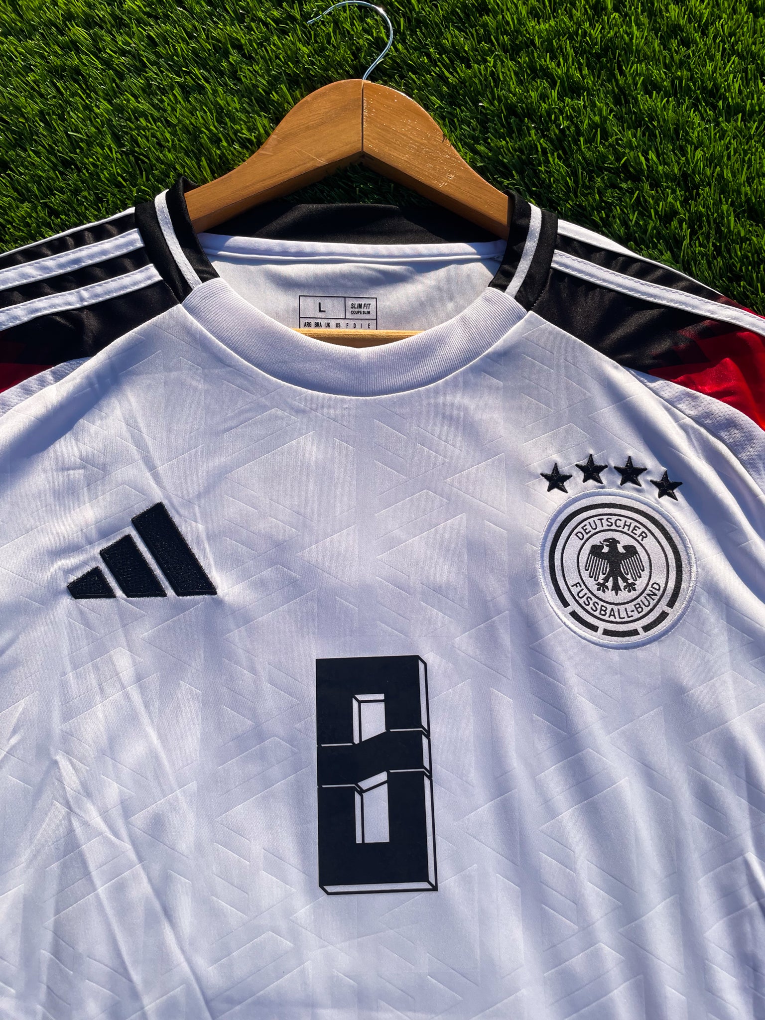 Germany 2024 Home Kroos #8 & Musiala #10 Euros Soccer Jersey – Bold Modern Adidas Kit for the New Era of Die Mannschaft - Five Of Cups Official