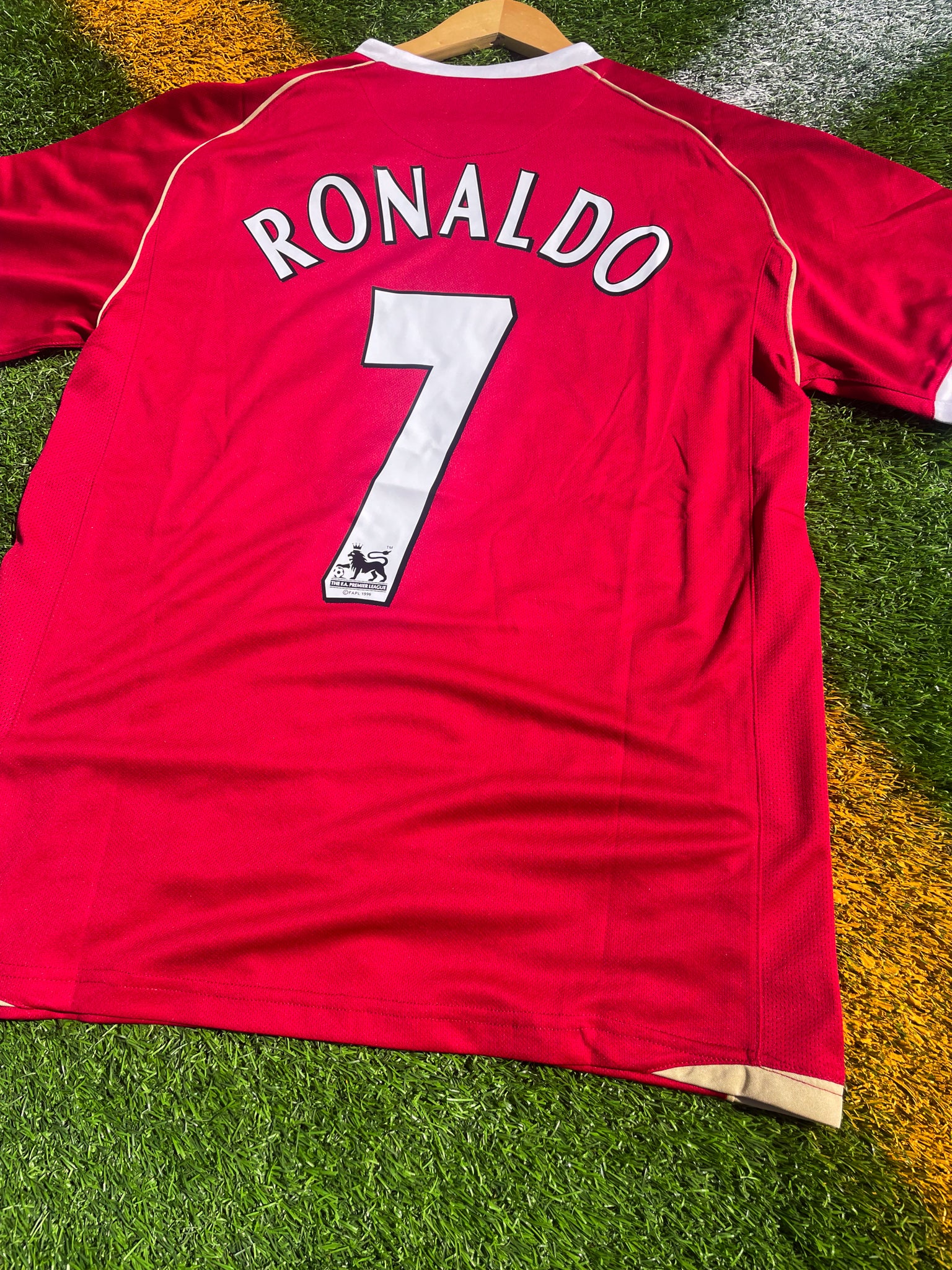 Back view showing Ronaldo #7 print


