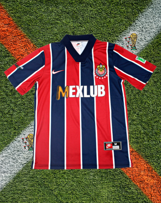 Chivas de Guadalajara 1998 Away Jersey – Navy Stripe Classic Edition