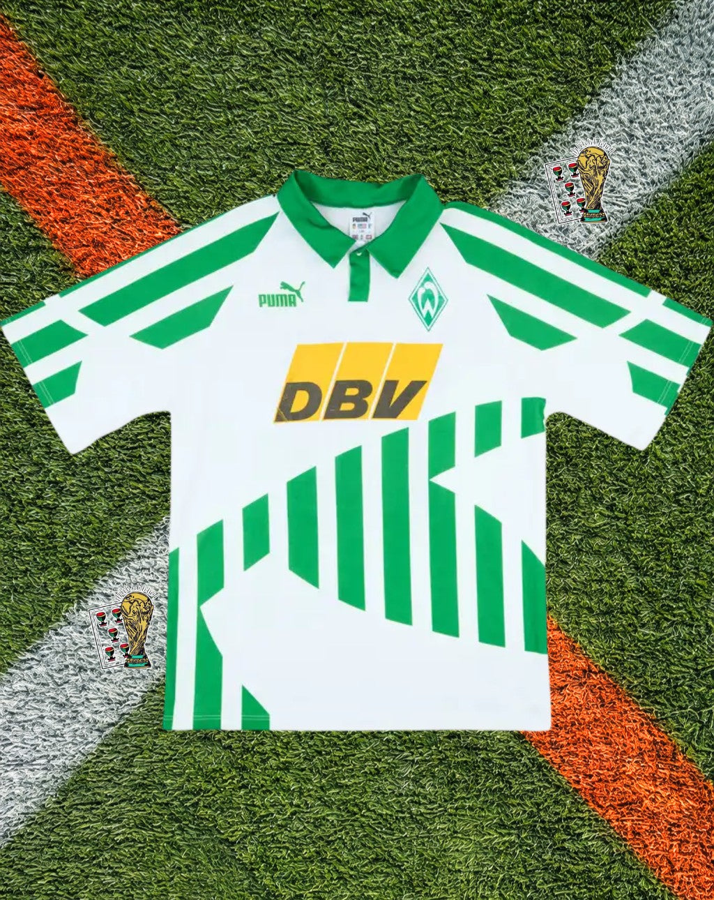 Werder Bremen 1992-93 Home Jersey – DBV Graphic Stripe Edition