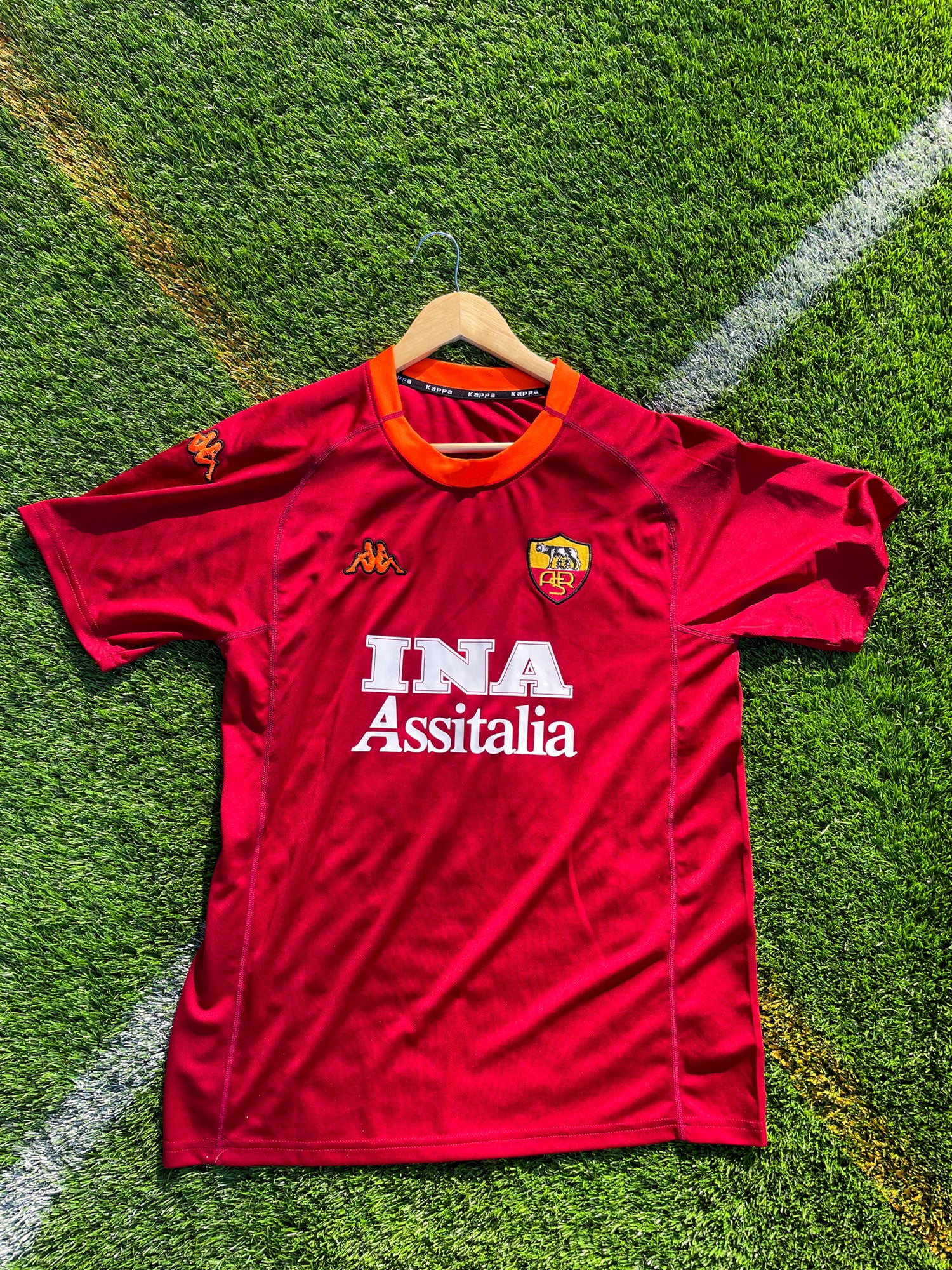 Roma 2000-2001 Home Totti #10 Retro Serie A Champions Soccer Jersey – Classic Giallorossi Glory - Five Of Cups Official