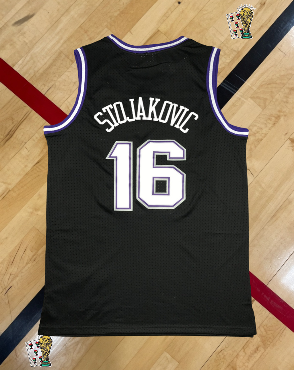 Sacramento Kings 2001-02 Alternate Jersey – Stojaković Black Edition
