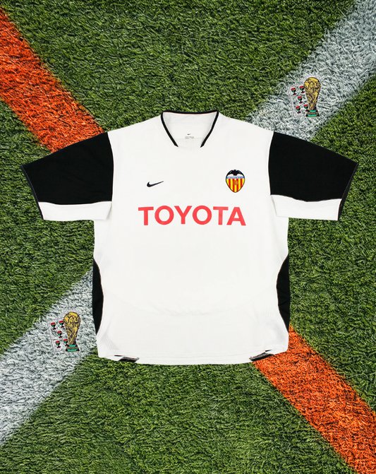 Valencia CF 2002-03 Home Jersey – Mestalla White Edition