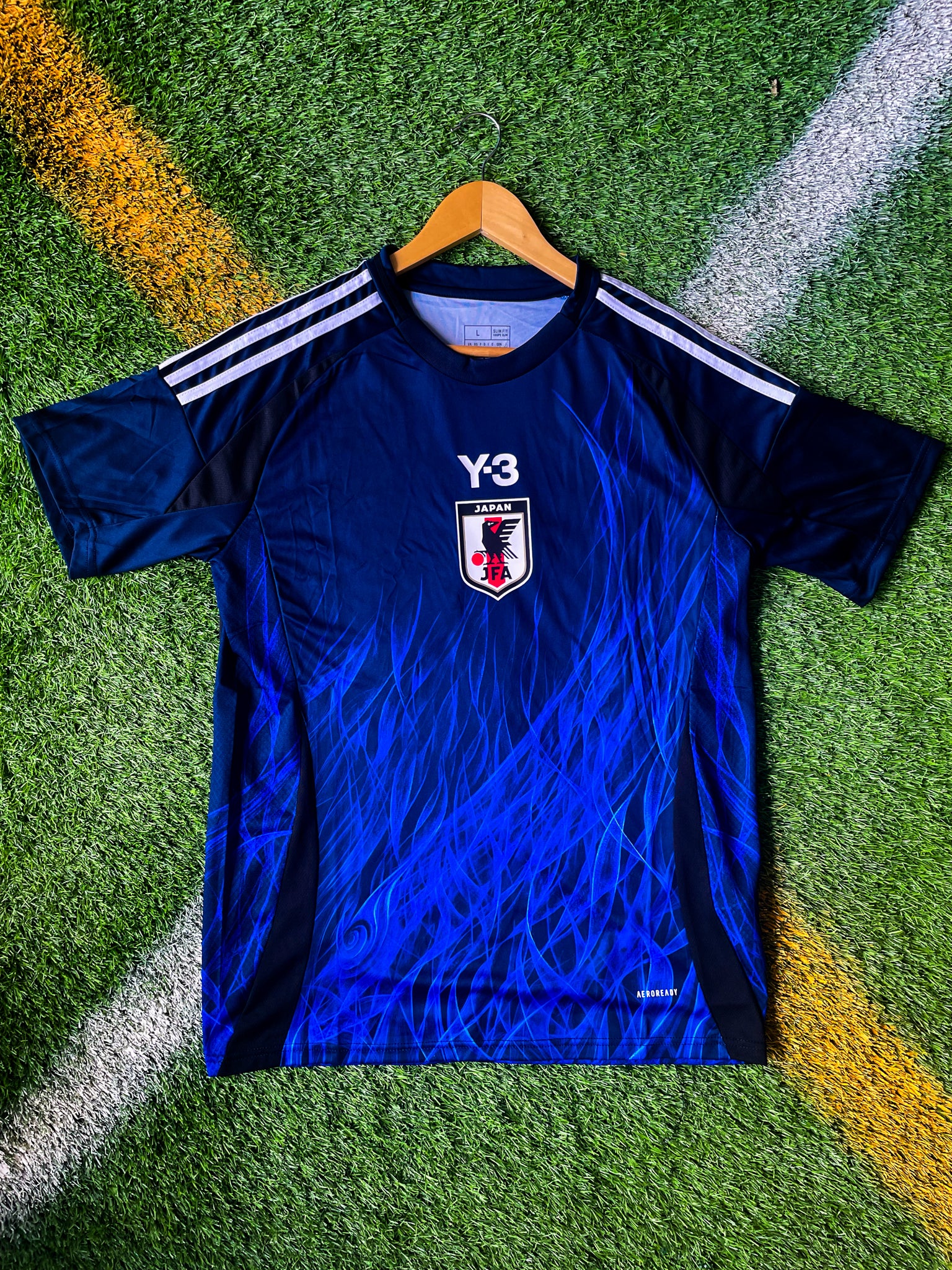 Japan 2024 Home Y-3 Collaboration Soccer Jersey – Avant-Garde Adidas x Yohji Yamamoto Design with JFA Crest - Five Of Cups Official