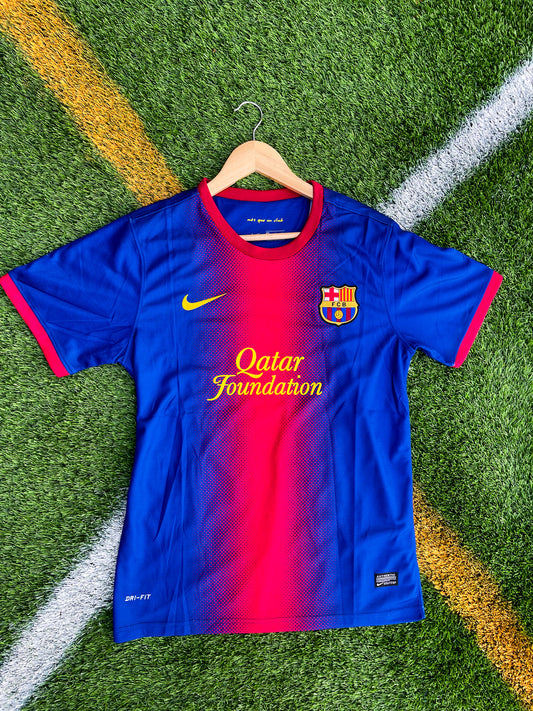 FC Barcelona 2012-2013 Home Jersey – Messi #10 Vintage La Liga Classic Football Shirt - Five Of Cups Official