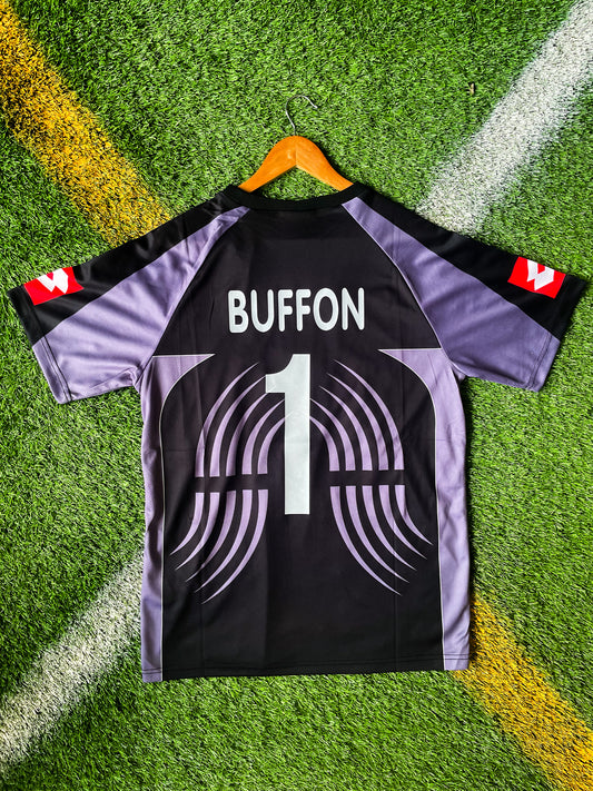 Juventus 2001-02 Goalkeeper Buffon #1 Vintage Rare Soccer Jersey – Iconic Early 2000s Keeper Style - Five Of Cups Official