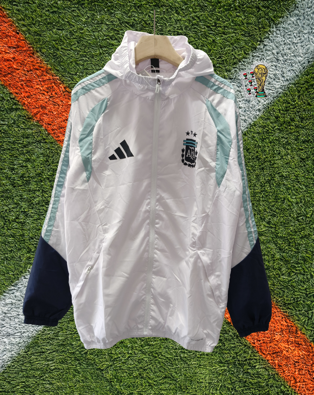Argentina 2010s Windbreaker – Albiceleste Modern Hooded Edition