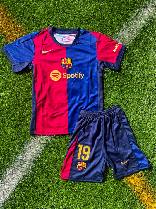 FC Barcelona 2024-2025 Home Kids Jersey – Lamine Yamal #19 Modern Blaugrana Football Shirt - Five Of Cups Official