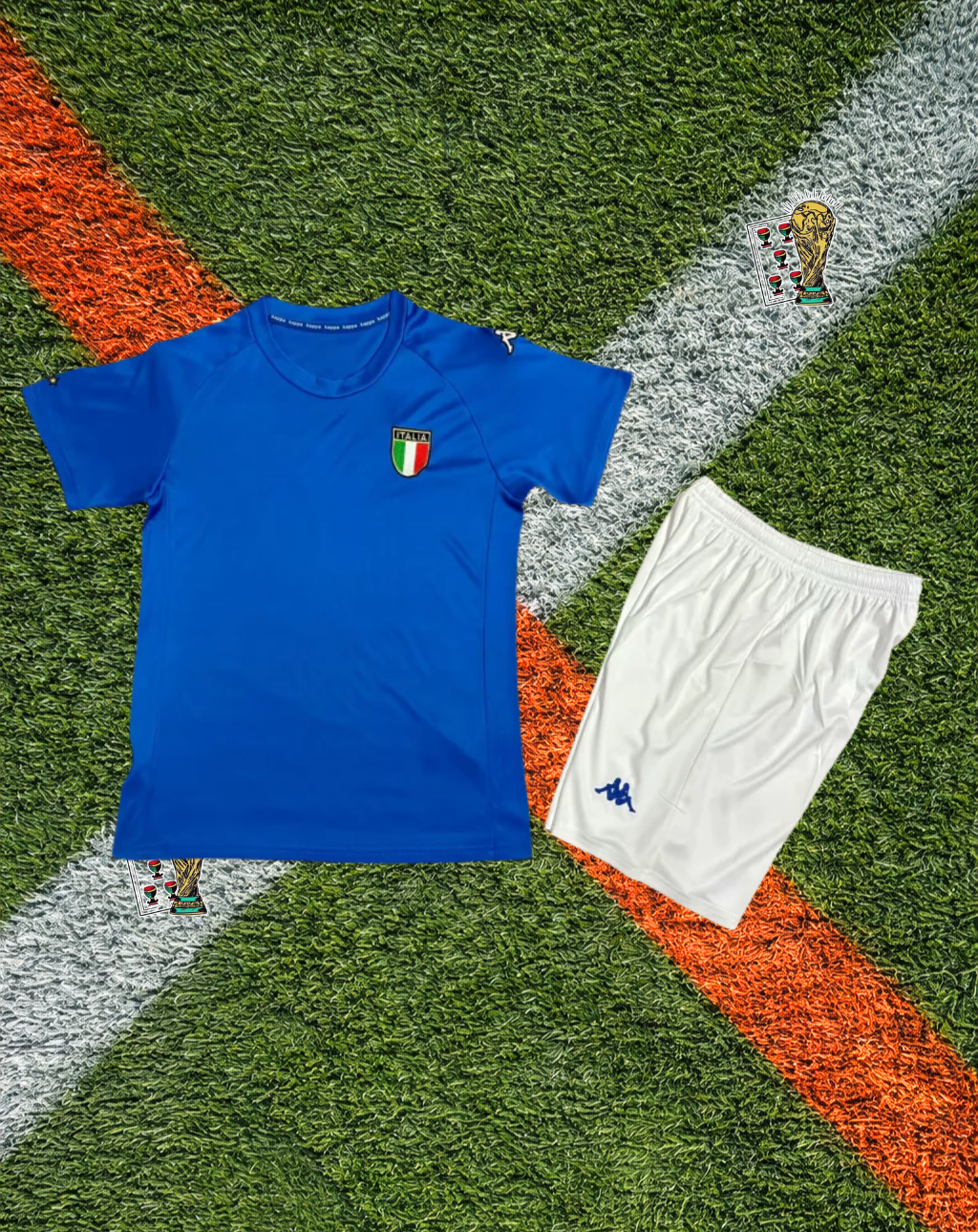 Italy Retro Home Jersey – Vintage Azzurri Shield Edition