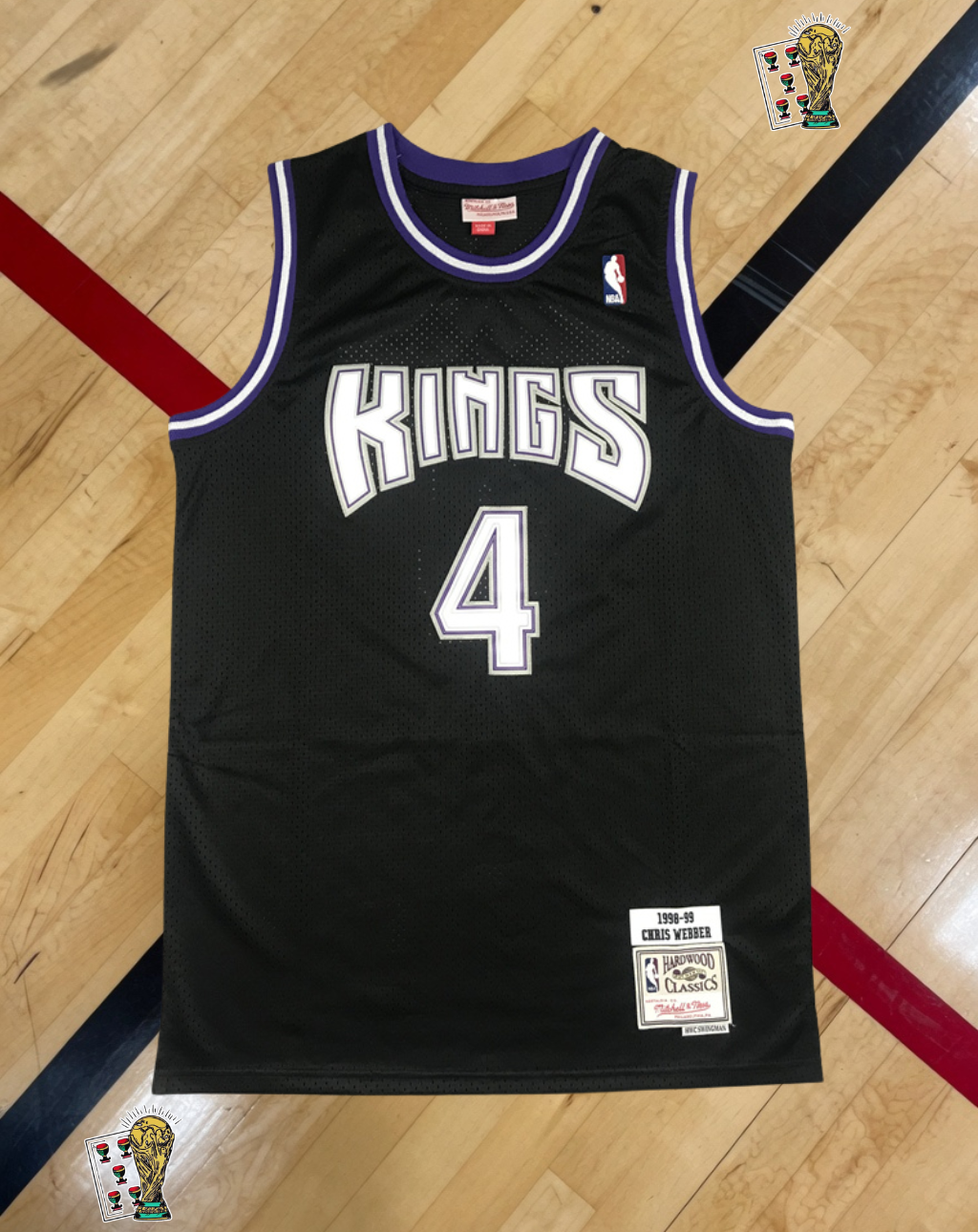 Sacramento Kings 1998-99 Alternate Jersey – Webber Black Edition