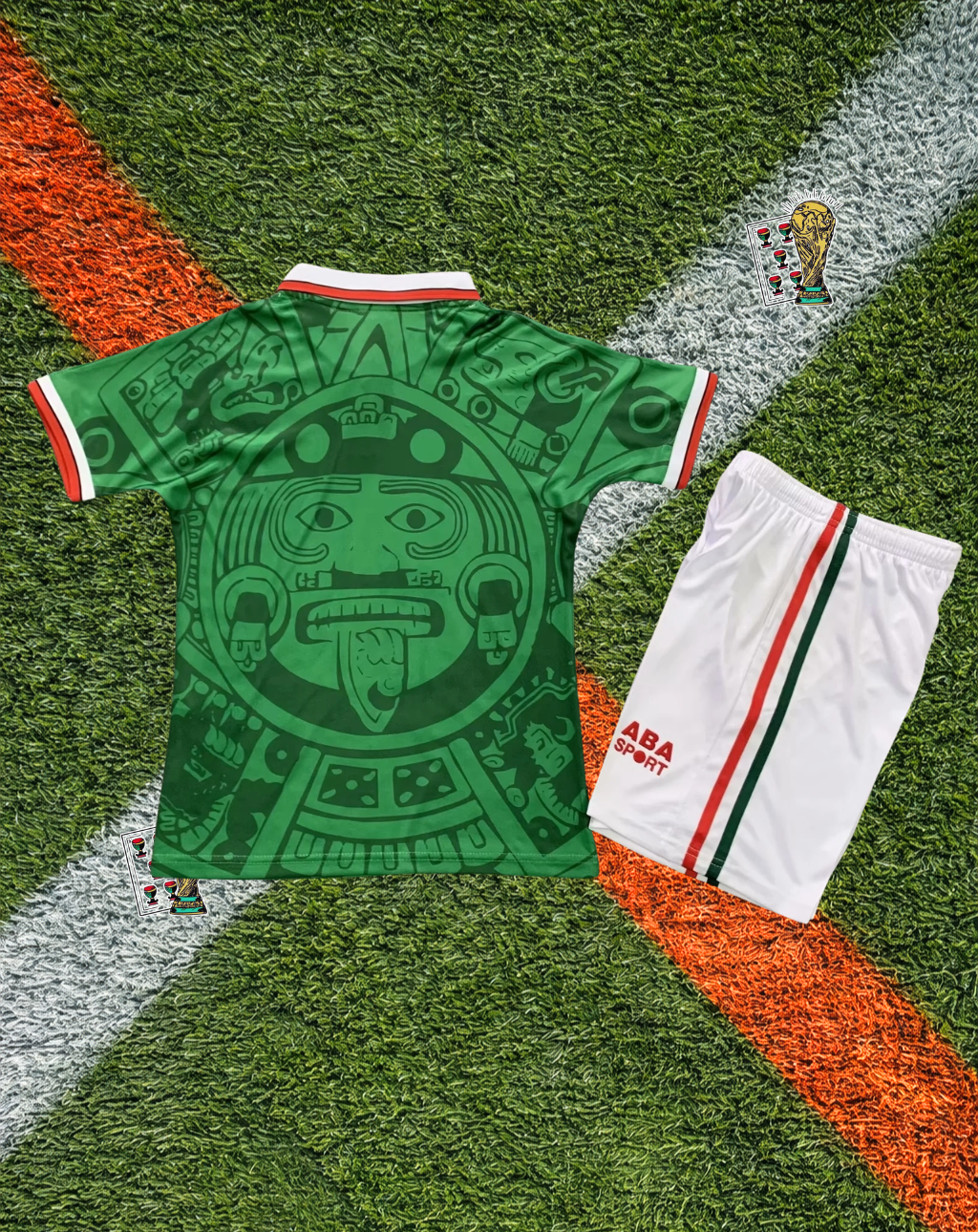 Mexico 1998 Home Jersey – Aztec Calendar Edition