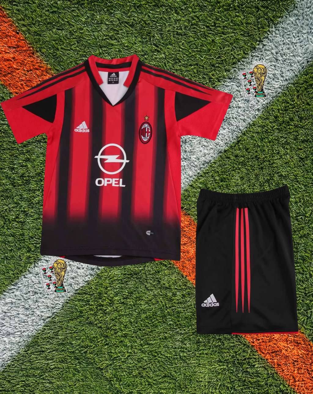 AC Milan Home Jersey – Retro-Modern Fade Youth Edition