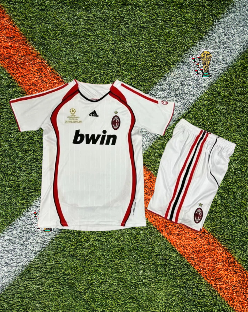 AC Milan 2006-07 Away Jersey – Champions League Final Athens Youth Edition
