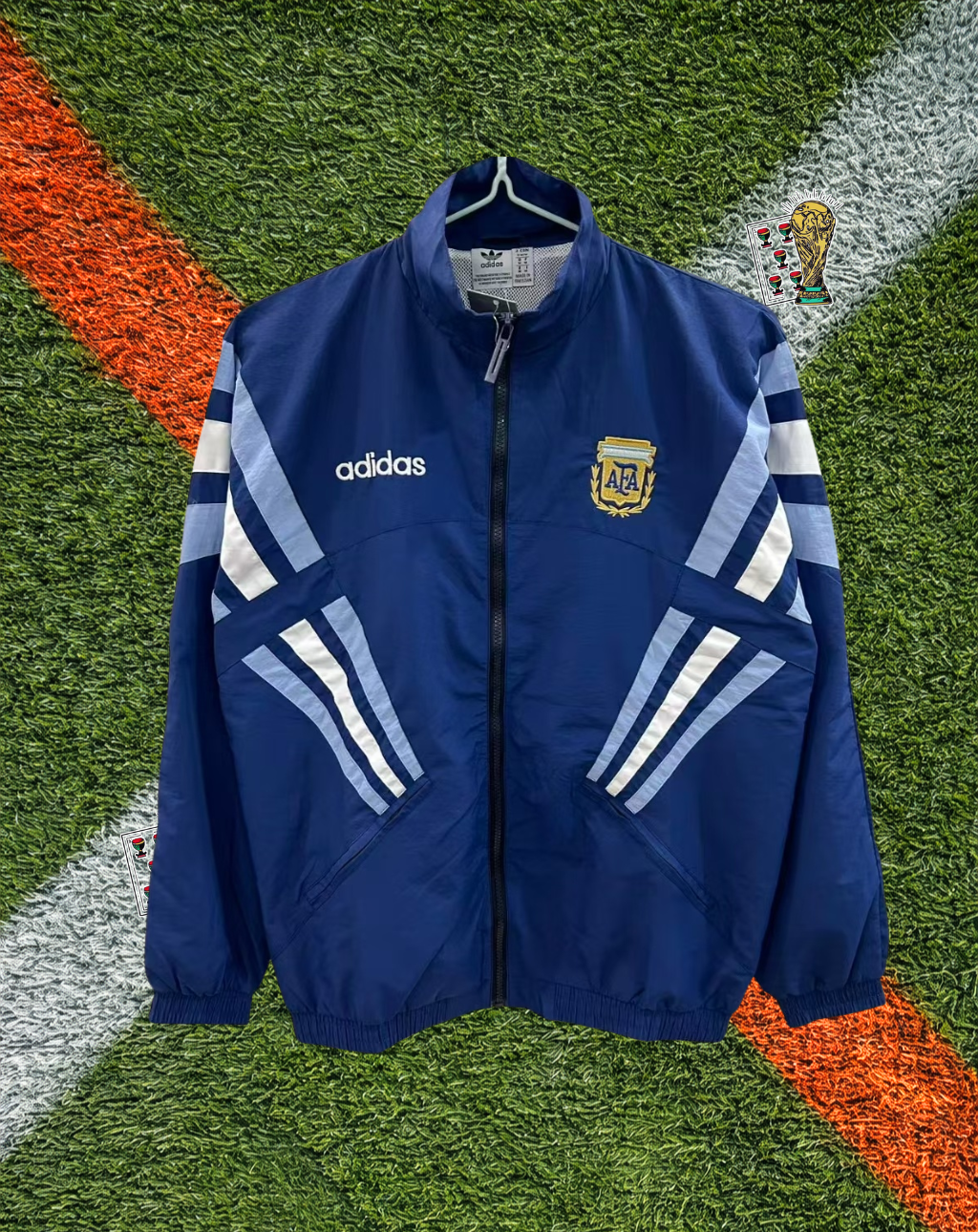 Argentina 2000s Windbreaker – Albiceleste Retro Chevron Edition