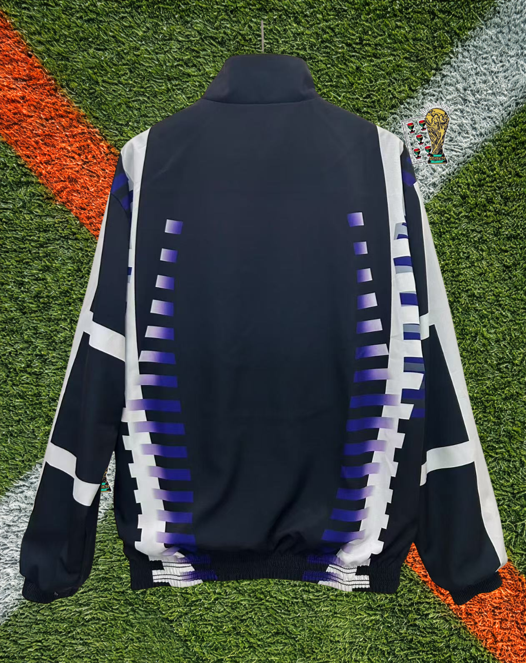 Real Madrid 1990s Windbreaker – Merengue Geometric Edition