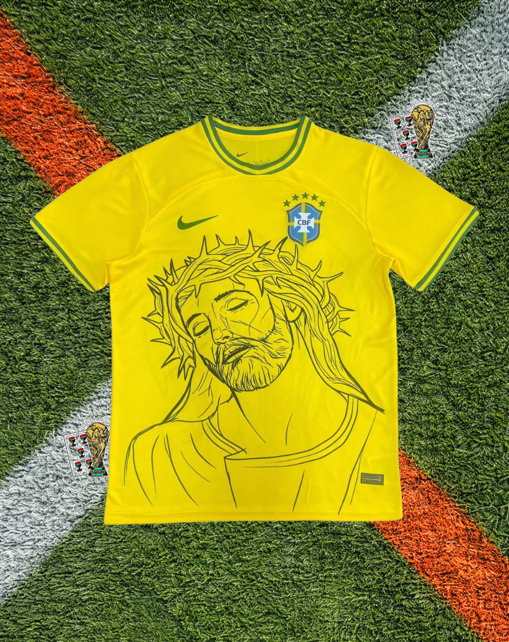 Brazil Home Jersey – Crown of Thorns Edition