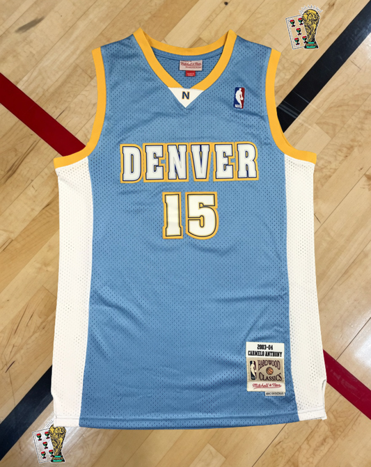 Denver Nuggets 2003-04 Away Jersey – Powder Blue Road Edition
