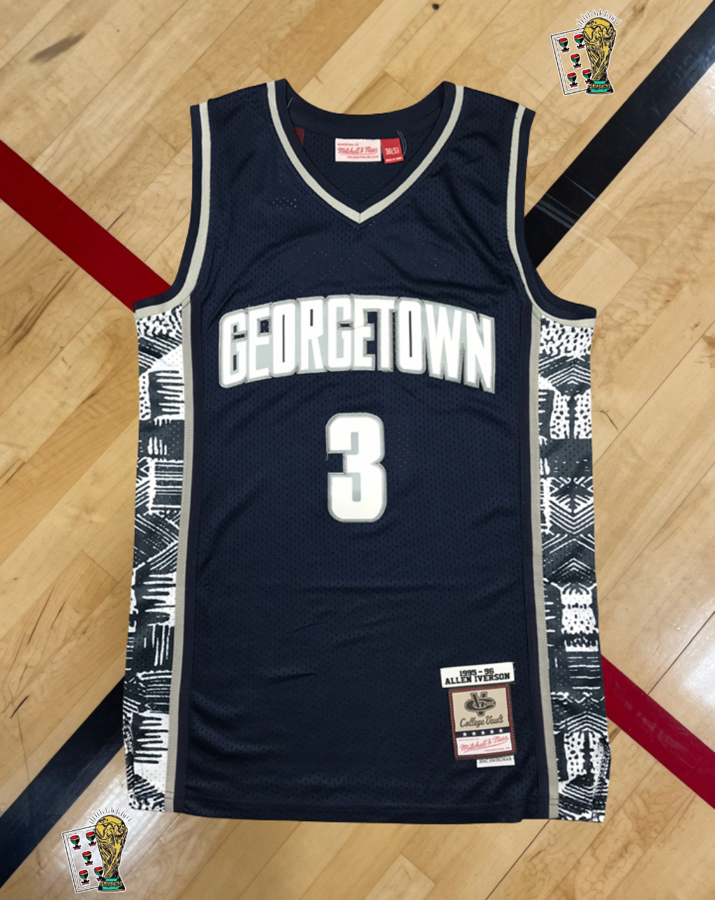 Georgetown Hoyas 1995-96 Home Jersey – College Vault Navy Edition