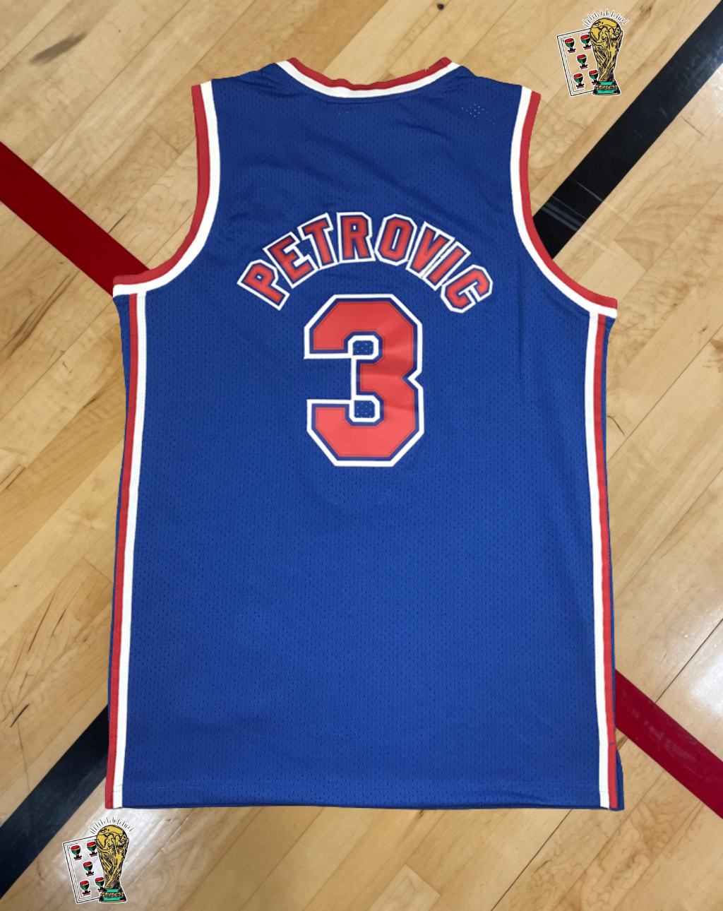 New Jersey Nets 1992-93 Home Jersey – Petrovic Throwback Edition