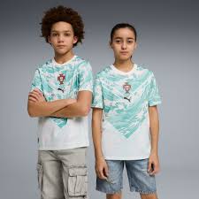 Portugal 2026 Away Jersey – Ronaldo #7 - Wave-Texture World Cup -Youth Edition