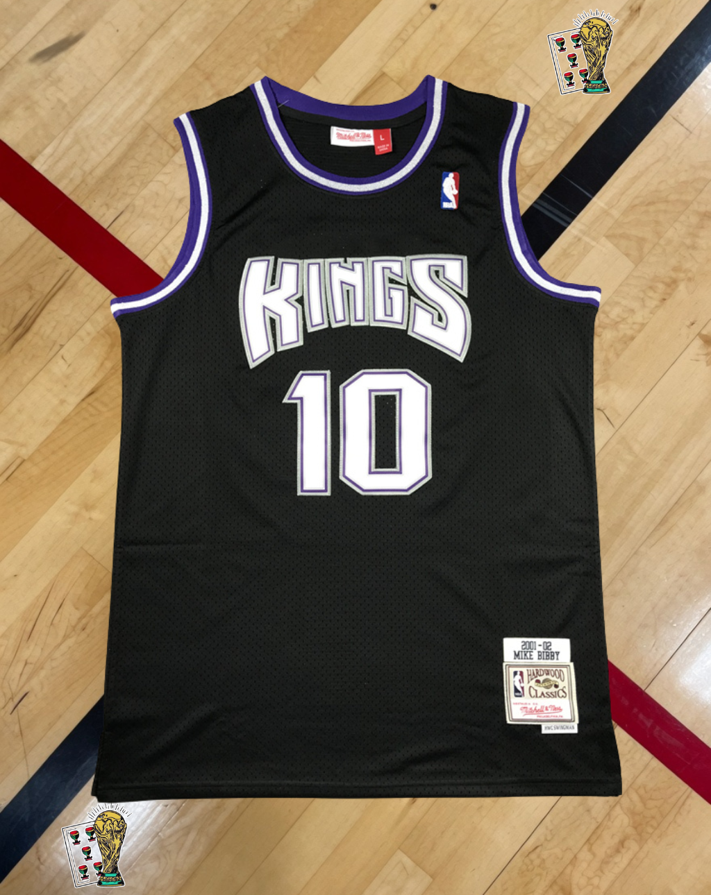 Sacramento Kings 2001-02 Alternate Jersey – Bibby Black Edition