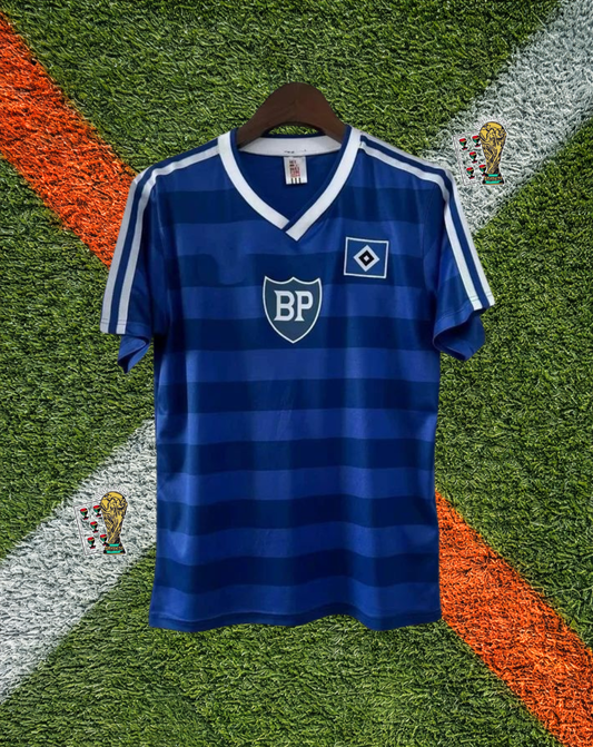 Hamburger SV Est. 1980s Home Jersey – Classic Hoops Home Edition