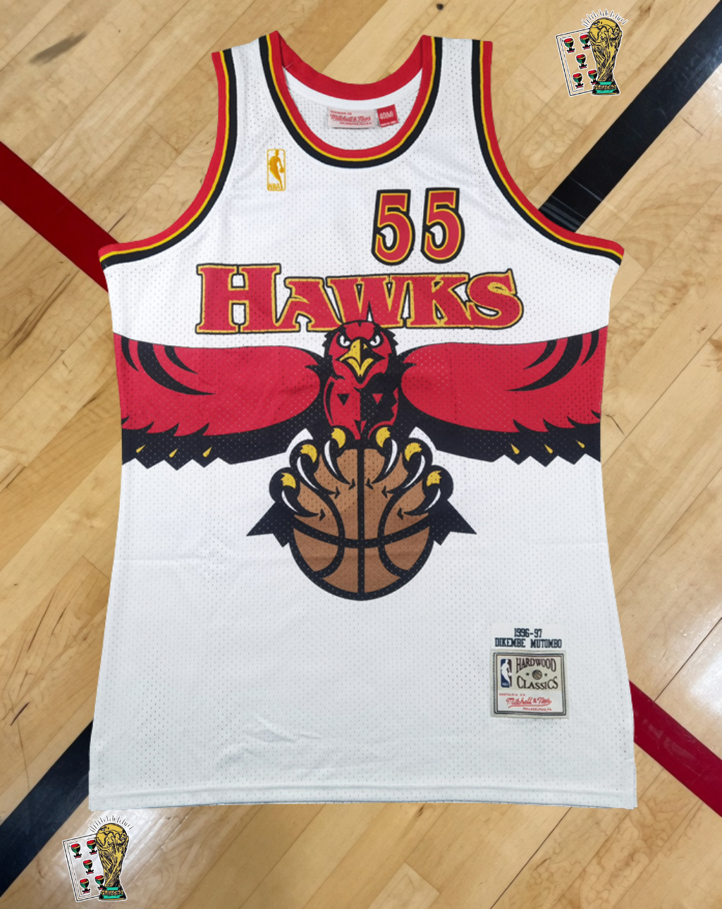 Atlanta Hawks 1996-97 Home Jersey – Dikembe Mutombo Home Edition