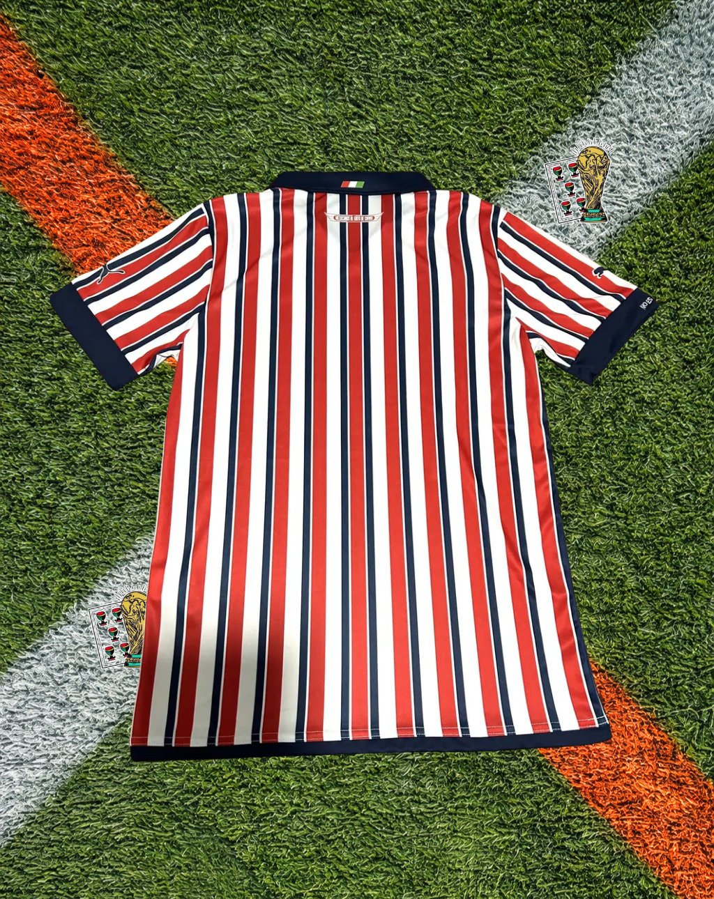 Chivas de Guadalajara 2015 Home Jersey – Thin Stripe Community Edition
