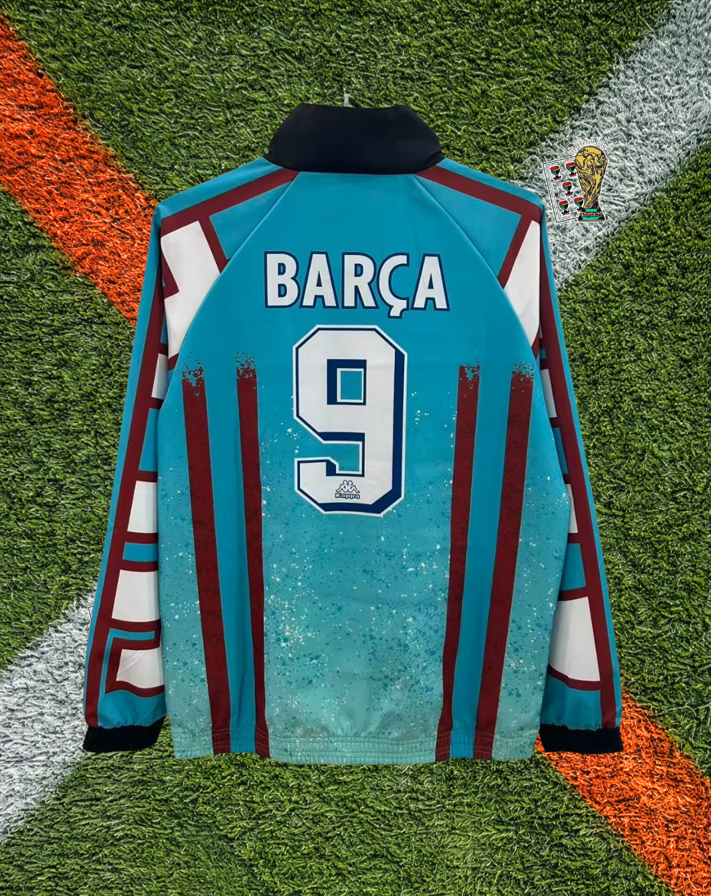 Barcelona 1990s Windbreaker – Blaugrana Retro Stripe Classic