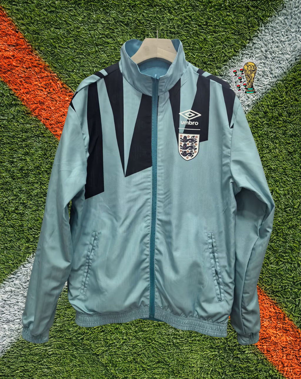 England 1990s Windbreaker – Three Lions Retro Diamond Edition